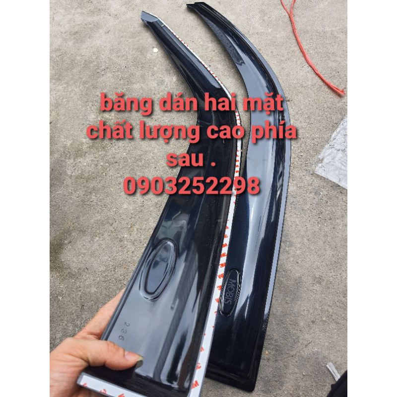 [Mã LIFEAU5SALE giảm 20k đơn 50k] vè che mưa bongo3 k200 k250 xi mạ màu inox hoặc đen korea ( có clip dán )