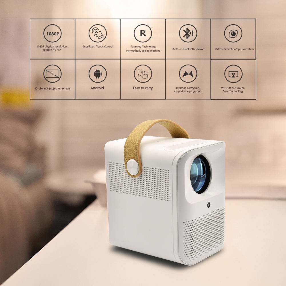 Máy chiếu mini gia đình, Máy Chiếu KAW K550 HD 1080, Trai nghiệm sống động như ngoài rạp, Bảo hành uy tín