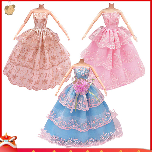Set 3 đầm công chúa thời trang cho búp bê