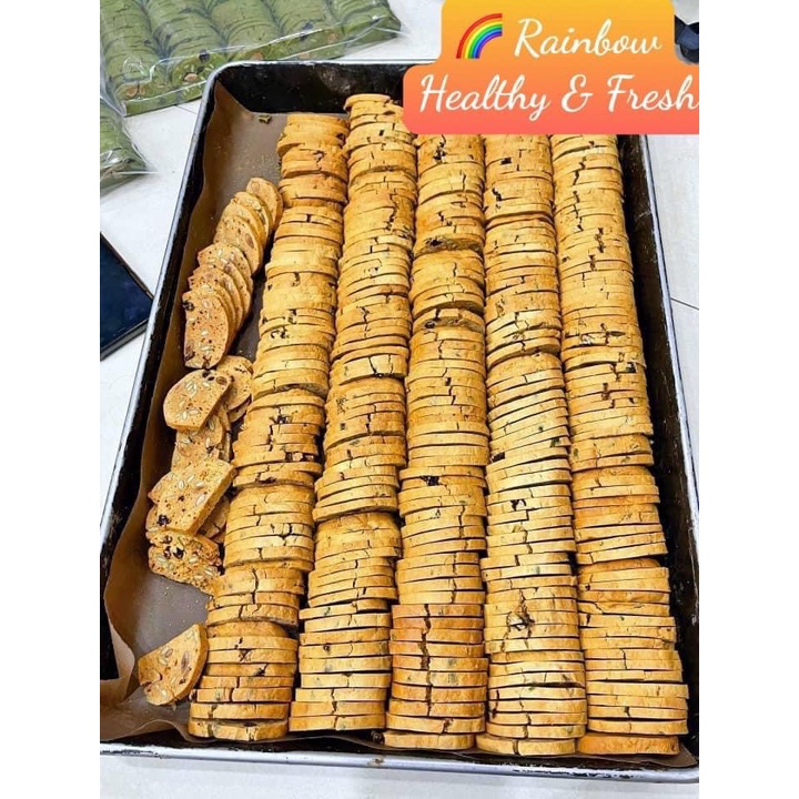 Bánh Biscotti đặc biệt, 3 vị vanila, matcha, cacao, phù hợp với người ăn kiêng, tập gym, body fitness. không sợ tăng cân | BigBuy360 - bigbuy360.vn