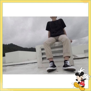 HOT_ Quần baggy kaki màu be - Basic Pant kaki màu be - Unisex dưới 80kg