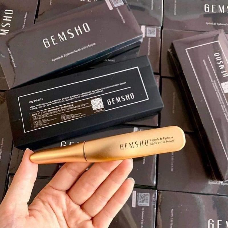 (CHÍNH HÃNG) serum dưỡng mi, chân mày Gemsho của mỹ, giúp mi dài hơn, chân mày rậm hơn, sản phẩm chất lượng, an toàn