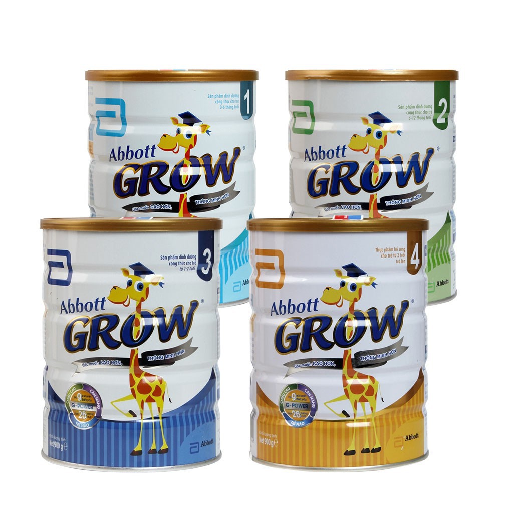 Sữa Abbott Grow số 2 lon 900g (6-12 tháng tuổi)