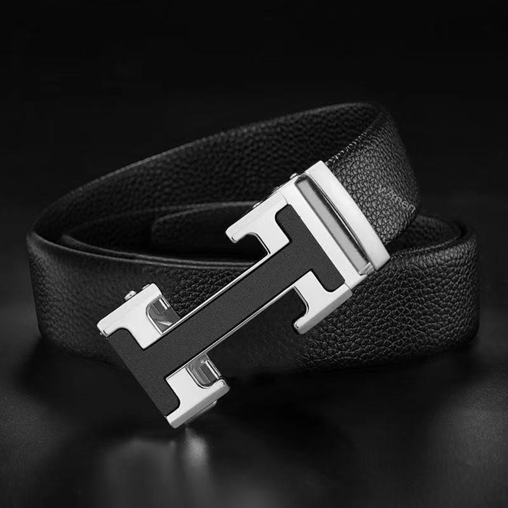 Thắt Lưng Da Nam Khóa Tự Động Cao Cấp Dây Nịt Nam Mặt Thời Trang , Phong Cách Hàn Quốc - v77men