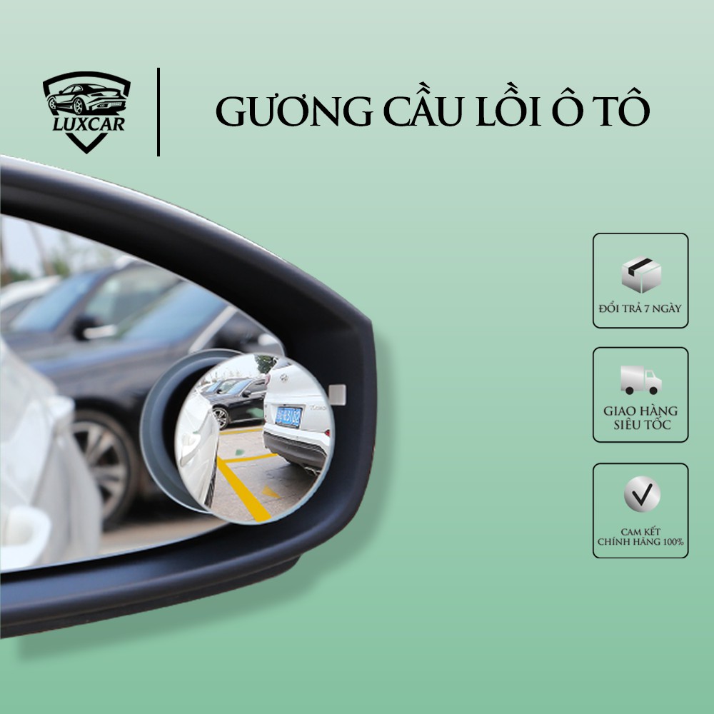 Gương Cầu Lồi Ô TÔ LUXCAR - Xoay 360 Độ, Xóa Mọi Điểm Mù | BigBuy360 - bigbuy360.vn