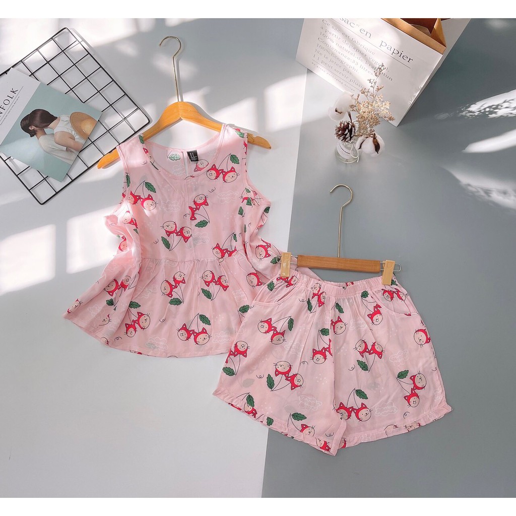 Bộ đùi Baby Doll chất tole lanh VNXK