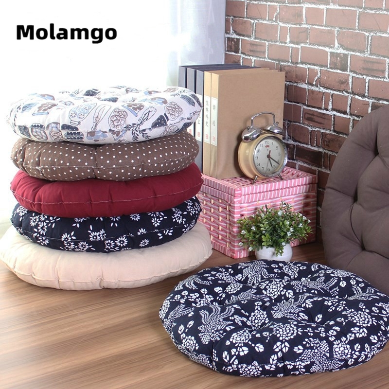 MOLAMGO  Thảm từ cotton lót ghế ngồi phong cách Nhật Bản