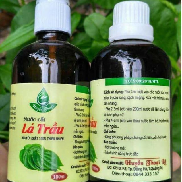Nước cất lá trầu