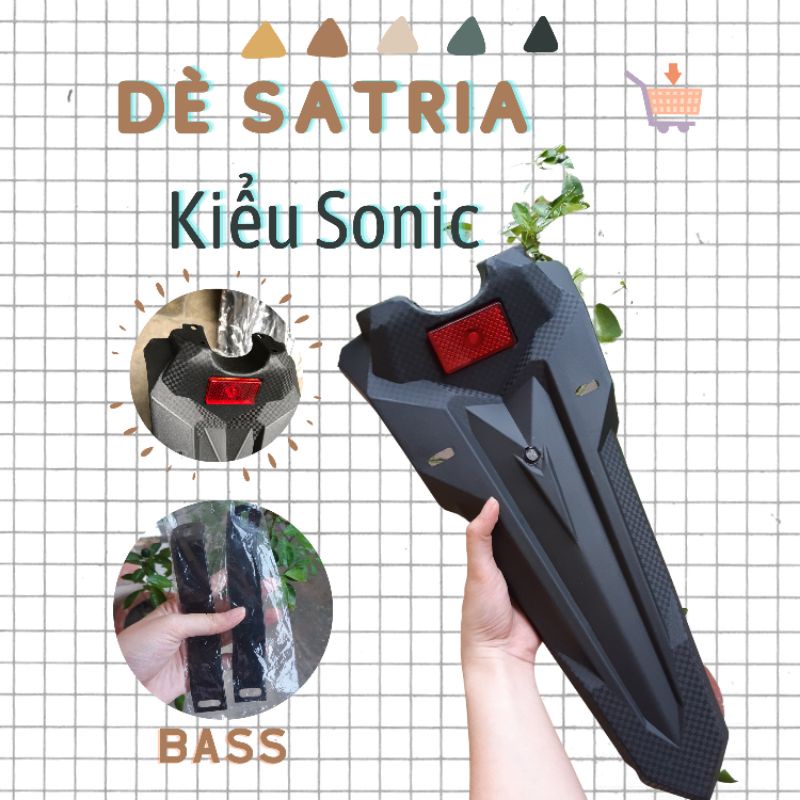 Đuôi dè sau/chắn bùn kiểu Sonic, FZ gắn Exciter 150, Raider Fi, Winner 150, Satria