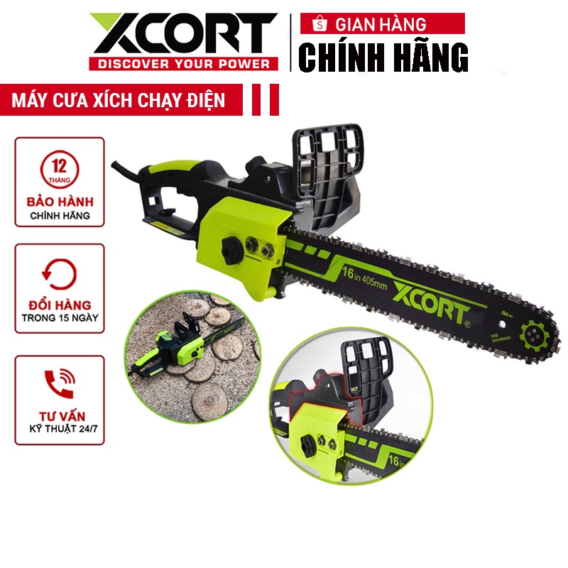 Máy cưa xích chạy điện 2000W XCORT Model XML04-405 Máy cực khỏe