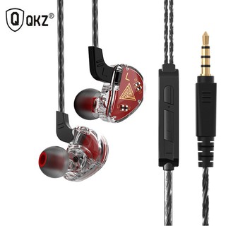 Tai Nghe Nhét Tai Qkz Ak9 Âm Thanh Hifi Siêu Trầm Có Mic Kèm Vỏ Bảo Vệ Hộp Sạc Và Nút Bọc Tai Nghe + Dây Cáp Dài 1.2m