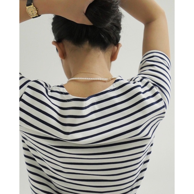DE PLAGE - ÁO FRENCH STRIPED TAY NGẮN