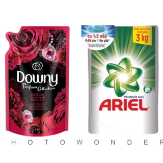 Combo nước giặt ariel 1,4lit+ nước xả downy 1,5lit