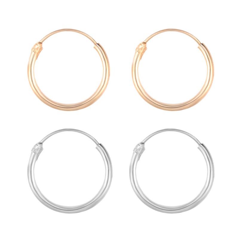 Set 3 Đôi Khuyên Tai Tròn Thời Trang Cho Nữ