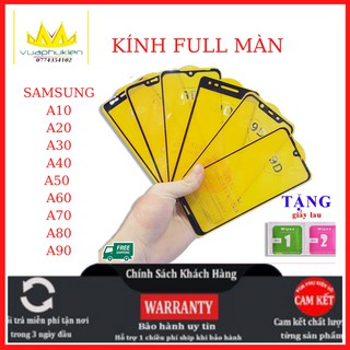 Cường lực SAMSUNG A10,A20,A30,A40,A50,A60,A70,A80,Tặng kèm giấy lau kính ướt và khô TAIYOSHOP1