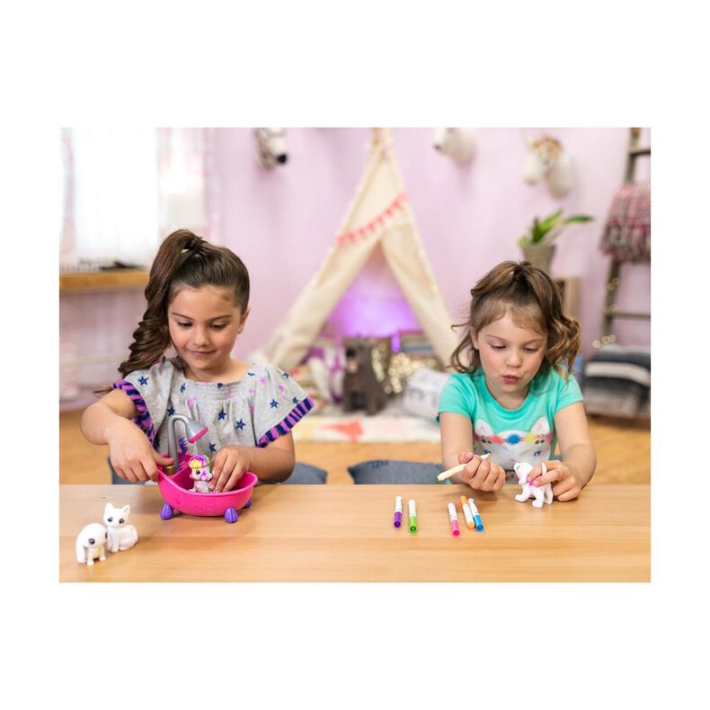 Đồ chơi tô màu con vật có thể rửa sạch và tái sử dụng cực kì thú vị, tô tượng thú cưng sáng tạo cho bé