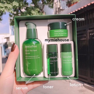 SERUM TRÀ XANH THE GREEN TEA SEED SERUM SPECIAL SET INNISFREE