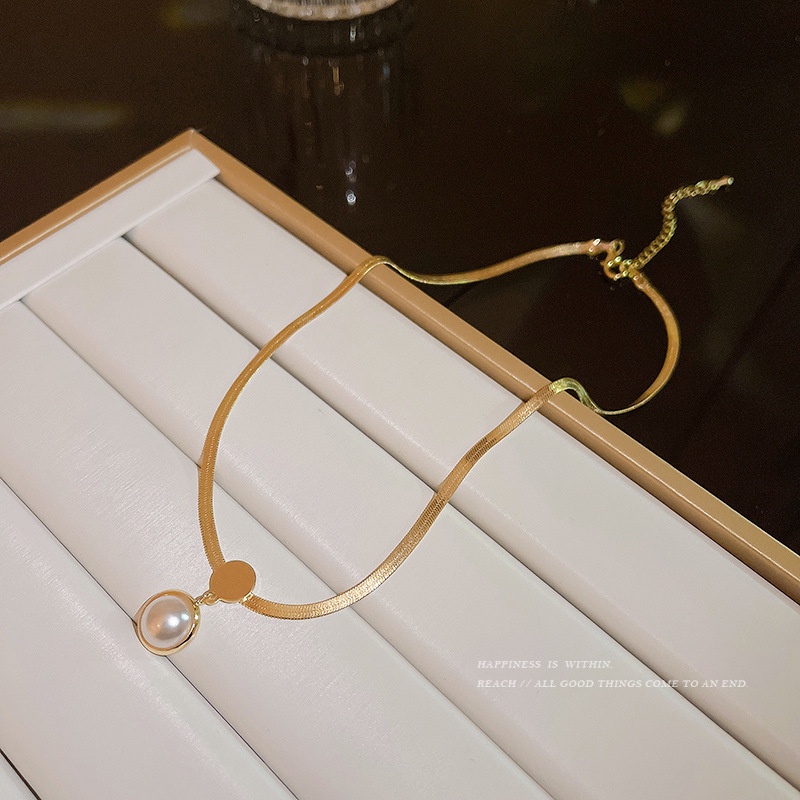 Vòng cổ Ngọc Trai Phong Cách niche Thời Trang Mới 2022