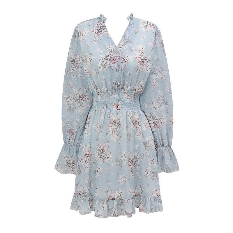 Váy Hoa Nhí Đầm Voan Dáng Dài đẹp dễ thương dáng xòe có lớp lót Quảng Châu kozoda d14 | BigBuy360 - bigbuy360.vn