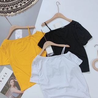 ÁO PHÔNG LỆCH VAI 3 MÀU CHO NỮ