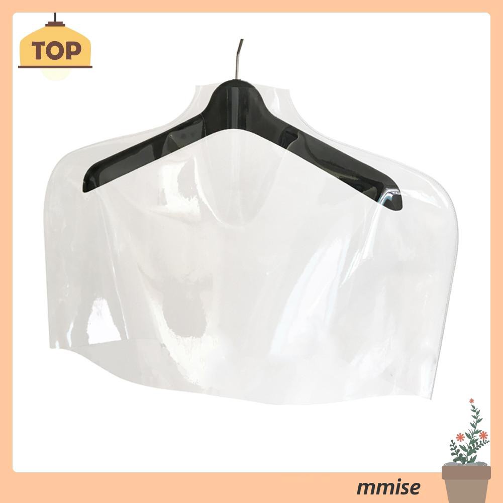 Mmise Clothes Storage Bags PVC Transparent Dust Bag Suit Overcoat Hanging Pocket