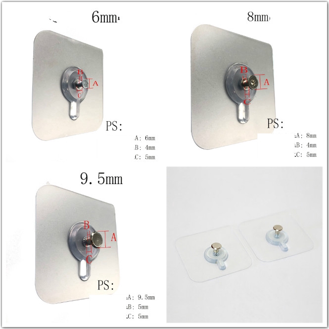 Đinh treo tranh thêu chữ thập dán tường không để lại dấu kích thước 6x6cm