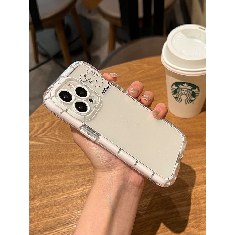 Ốp Điện Thoại Tpu Dạ Quang In Hình Gấu Violent Cho iPhone 12 13 11 Pro Max X Xs Max Xr juhh