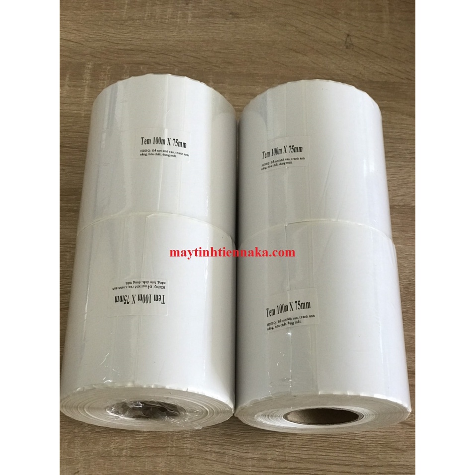 Giấy in đơn  Khổ giấy 100*75 Decal Nhiệt Tự Dính - Giấy In NAKAPOS