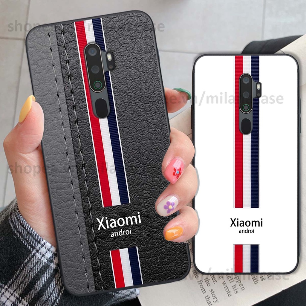 Ốp Oppo A5 2020 / A9 2020 in giả da phong cách thể thao, cá tính, thời trang