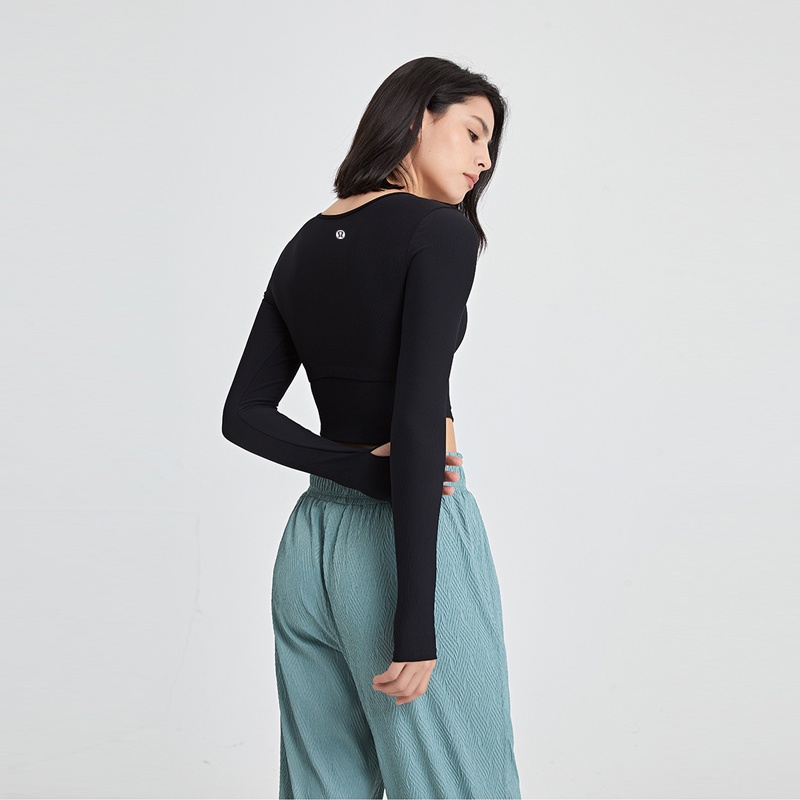 Lululemon Áo Thun Yoga Dài Tay Mềm Mại f1993