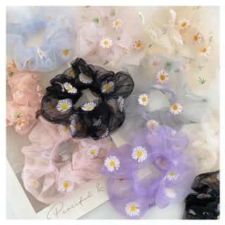 Dây Buộc Tóc Hoa Cúc Scrunchies