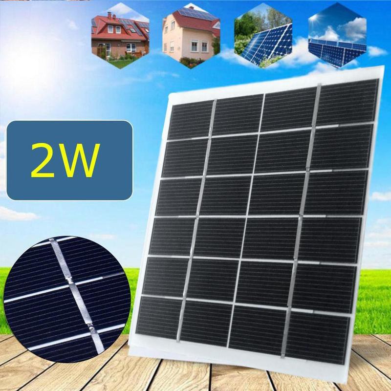 2W 6V Mini Solar Panel Cell Power Module Battery Toys Light Charger DIY Y1M6