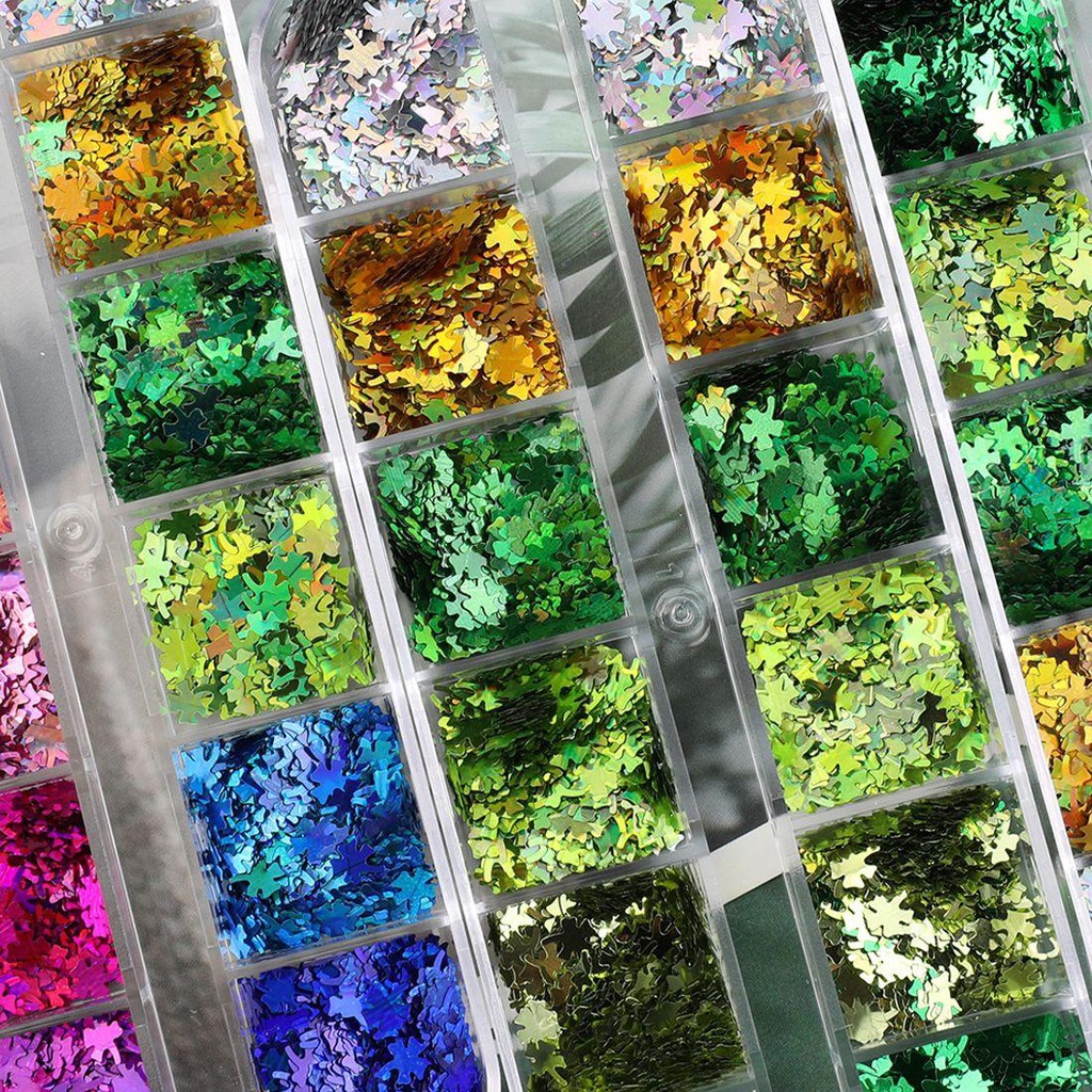 Hộp Sequin Lấp Lánh Dùng Trang Trí Móng Nghệ Thuật DIY