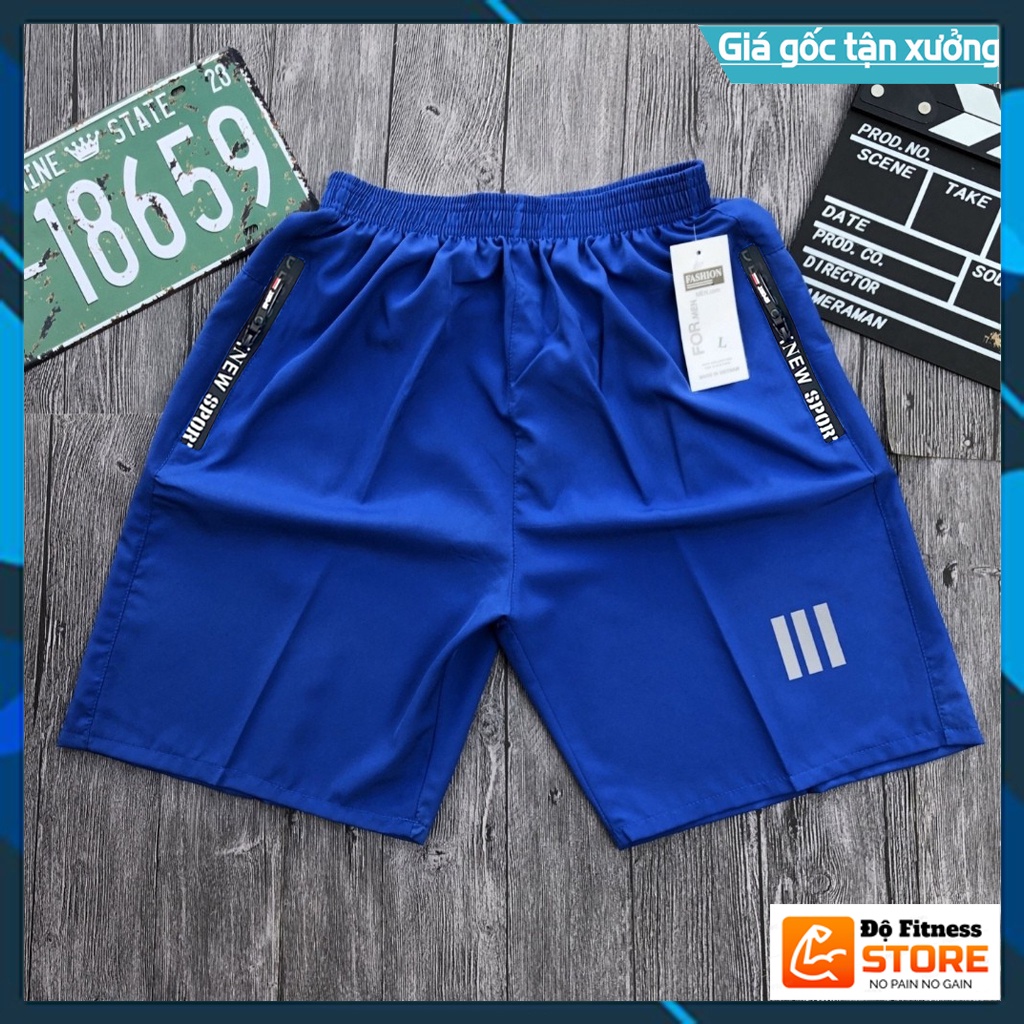 Quần Đùi Nam, Quần Short Thể Thao, Co Giãn Nhẹ 4 Chiều, Mặc Thoải Mái, Mềm Mịn, Thoáng Mát, Không Phai Xù