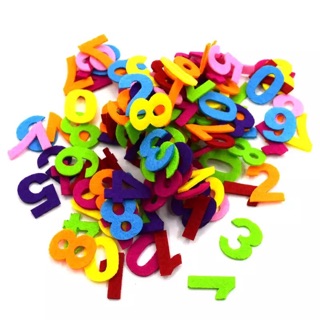 [13 bộ ]1 đến 10 chữ số  5cm vải nỉ  đồ chơi mầm non tự làm