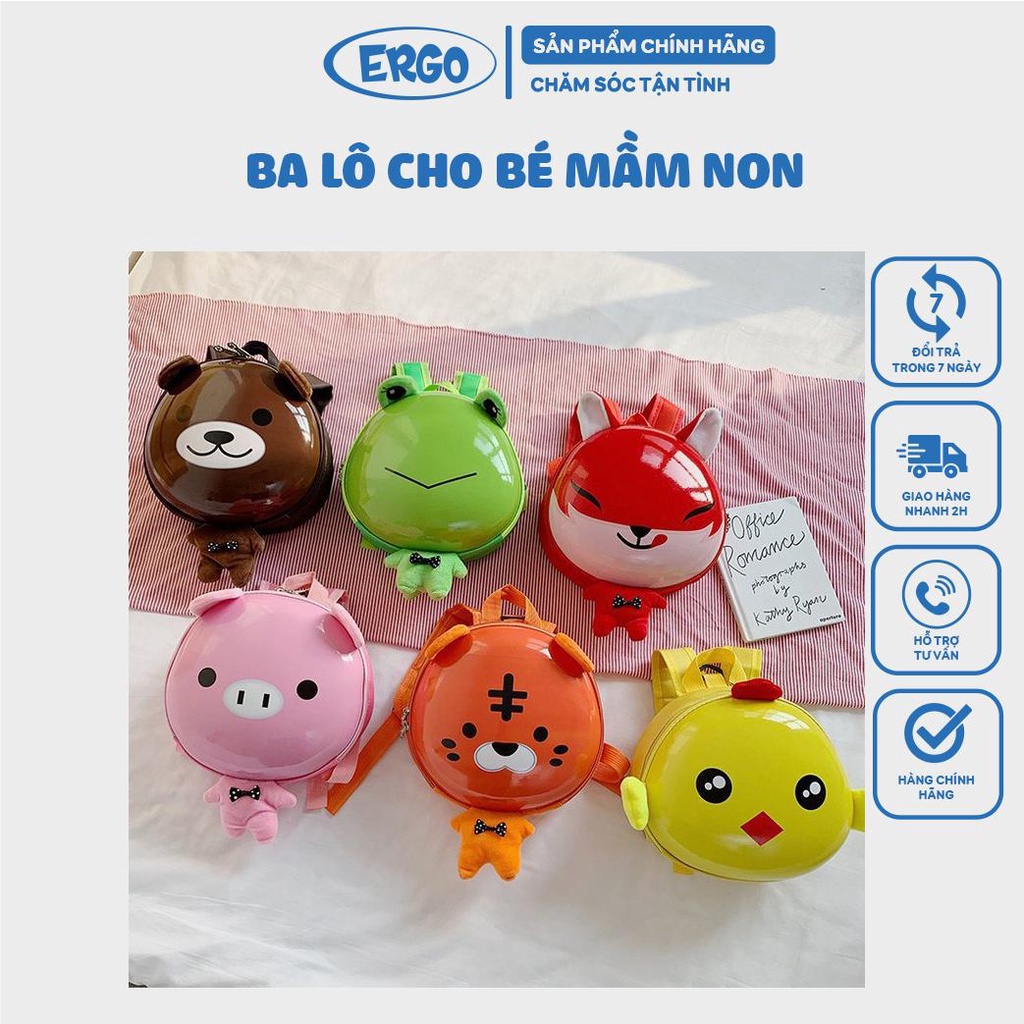 Ba lô đi học dễ thương cho bé mầm non có nhiều ngăn thiết kế thoáng khí