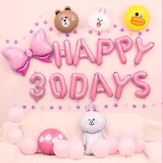 Sét bóng bay đầy tháng 30 day gia si