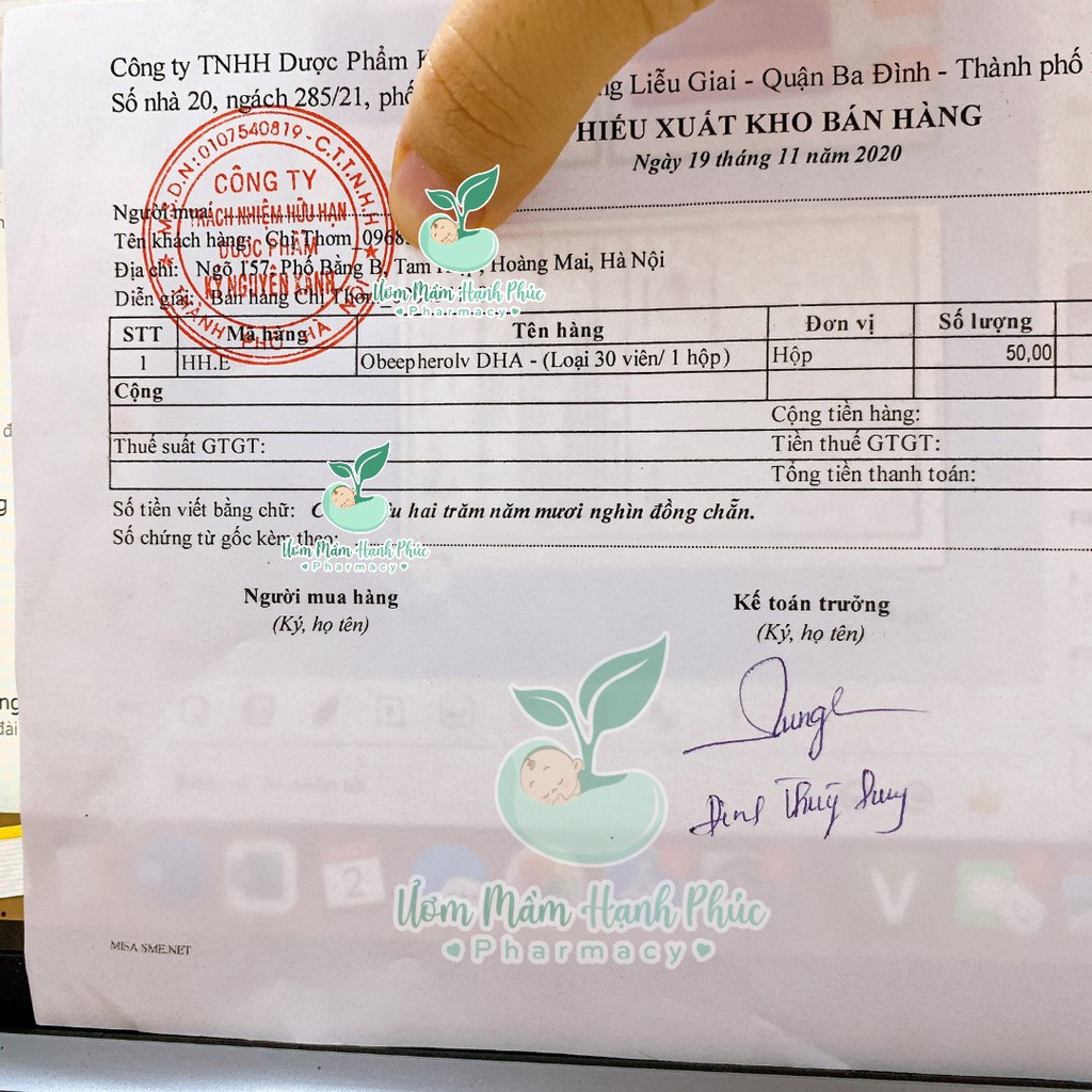 Vitamin E 400 IU Obeepherol DHA  thực phẩm bảo vệ sức khỏe