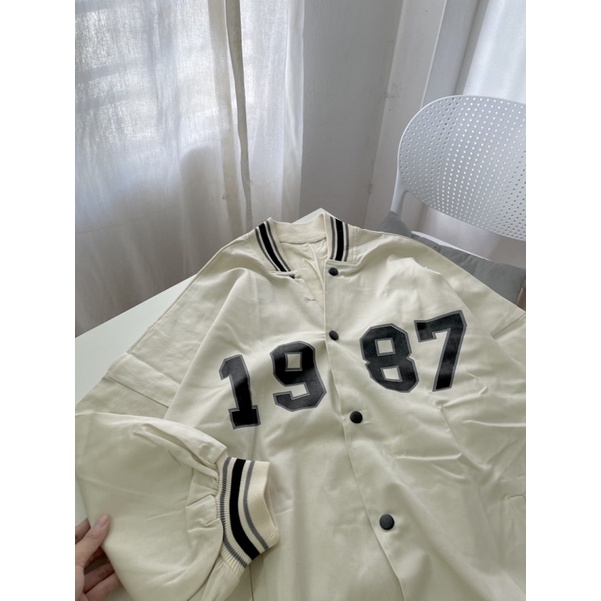 Áo khoác kaki 1987 màu be