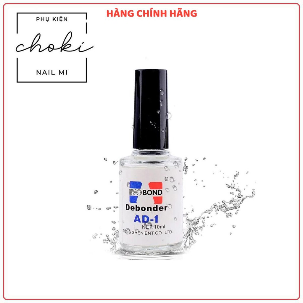 Nước tháo phụ kiện móng, tháo móng giả Debonder 10ml chuyên dụng cho làm nail, an toàn, hiệu quả CHOKI NAIL MI  - SD001