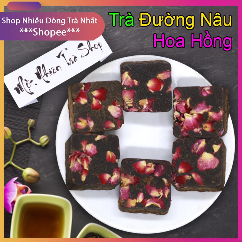Trà Đường Nâu HOA HỒNG - Trà đường đen Thơm Ngon Bổ Dưỡng
