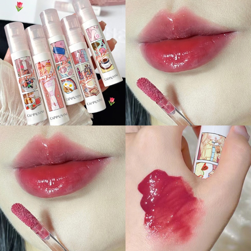 Son Môi Cappuvini 6 Màu Tùy Chọn Chống Nước Lâu Trôi Không Phai Cho Nữ