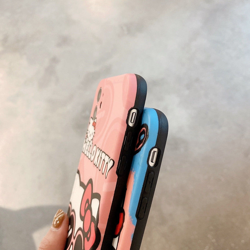 ốp lưng điện thoại iPhone Cartoon Hello Kitty Apple 11 / 12promax XR cá tính 7 / 8Plus nam nữ Xs max