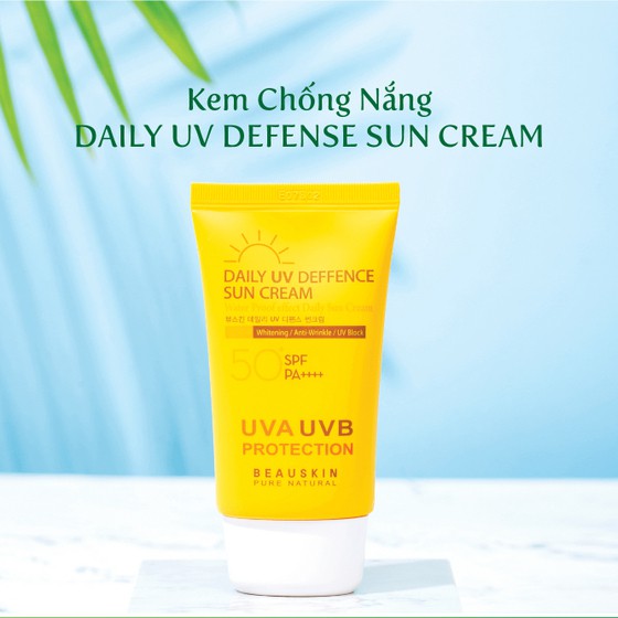 Kem chống nắng bảo vệ kiểm soát bóng nhờn lâu trôi Beauskin Daily UV Deffence Sun Cream 50ml - Hàn Quốc Chính Hãng