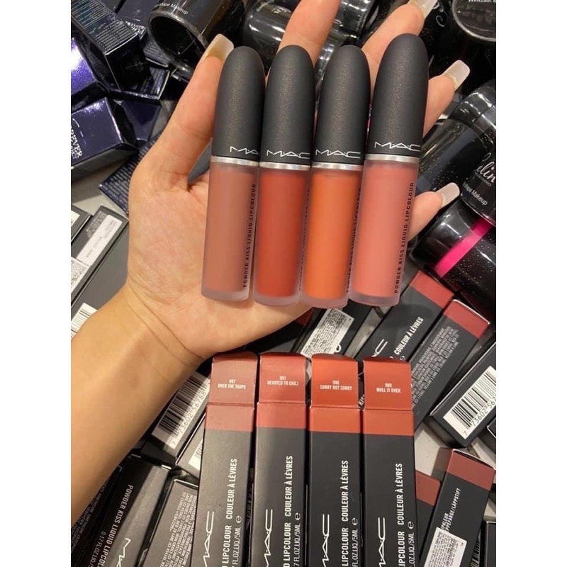 Son Kem Lì MAC Powder Kiss Liquid Lipcolour, Son Mac Kem Full Size 5ml