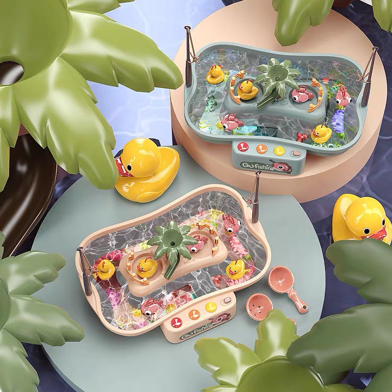 Đồ chơi câu cá Go fishing cao cấp có nhạc và đảo riêng cho bé đi câu