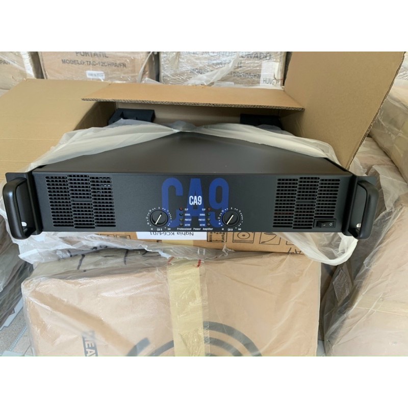 CỤC ĐẨY CÔNG SUẤT CA9 công suất 800w x 2CH KÉO 2 đôi loa hội trường 30 không lo nóng