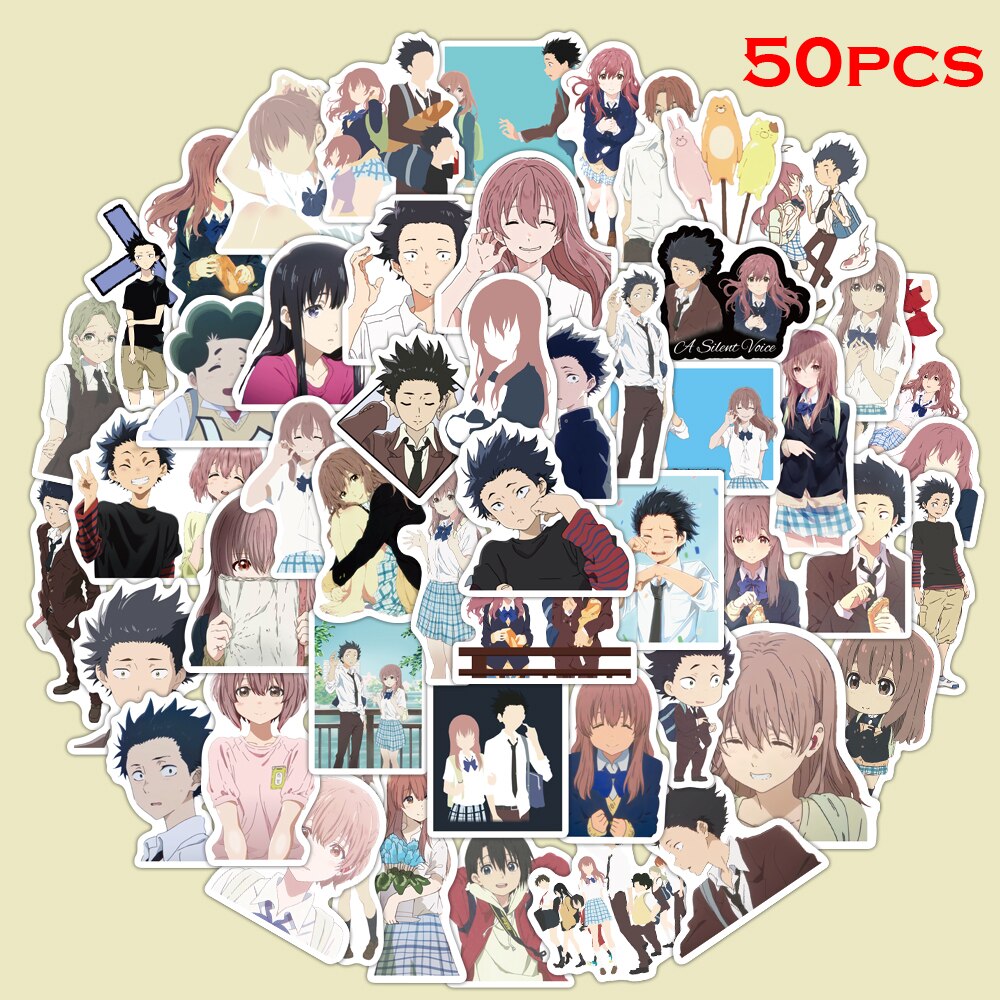 Set 50 miếng dán trang trí chống thấm nước họa tiết Graffiti độc đáo