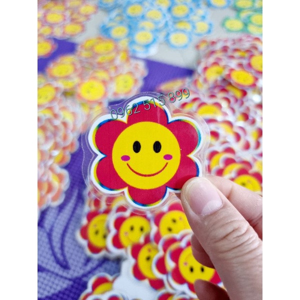 Sét 20 Hoa mặt cười  5cm