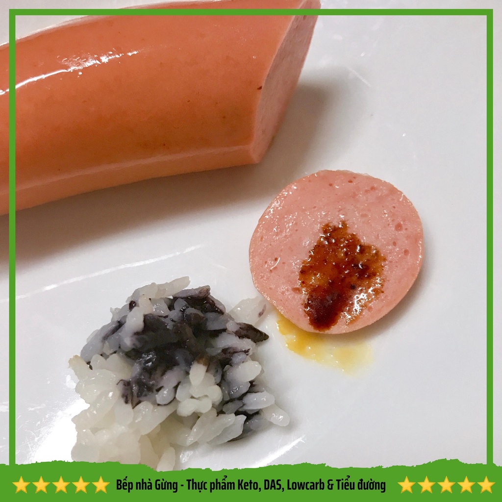 Xúc xích heo 500gram - For Keto, DAS, Lowcarb, Eatclean & Tiểu đường